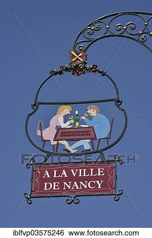"Hanging sign on an Alsatian restaurant, Eguisheim, Departement Haut-Rhin, Alsace, France, Europe" View Large Photo Image Stock Photograph - "Hanging sign on an Alsatian restaurant, Eguisheim, Departement Haut-Rhin, Alsace, France, Europe". Fotosearch