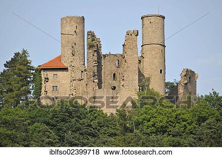 "Hanstein castle ruin, near Bornhagen, Thuringia, Germany, Europe" View Large Photo Image Stock Photo - "Hanstein castle ruin, near Bornhagen, Thuringia, Germany, Europe". Fotosearch