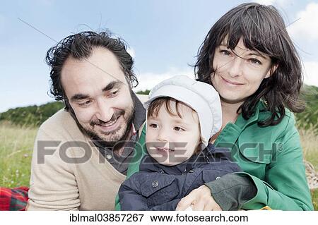"Happy couple with a son, three years" View Large Photo Image Stock Photo - "Happy couple with a son, three years". Fotosearch