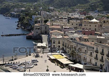"Harbor of Lipari town, Lipari island, UNESCO World Heritage site, Aeolian Islands, Italy, Europe" View Large Photo Image Stock Photo - "Harbor of Lipari town, Lipari island, UNESCO World Heritage site, Aeolian Islands, Italy, Europe". Fotosearch