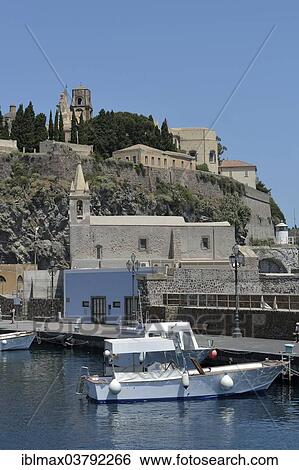 "Harbor of Lipari town, Lipari island, UNESCO World Heritage site, Aeolian Islands, Italy, Europe" View Large Photo Image Stock Photograph - "Harbor of Lipari town, Lipari island, UNESCO World Heritage site, Aeolian Islands, Italy, Europe". Fotosearch