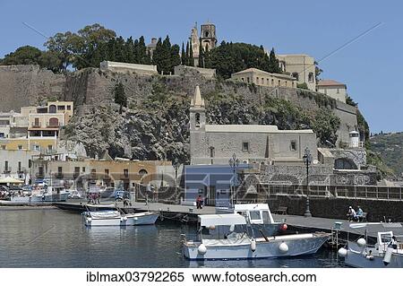 "Harbor of Lipari town, Lipari island, UNESCO World Heritage site, Aeolian Islands, Italy, Europe" View Large Photo Image Stock Photography - "Harbor of Lipari town, Lipari island, UNESCO World Heritage site, Aeolian Islands, Italy, Europe". Fotosearch