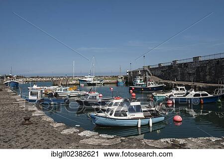 "Harbor with fishing boats, Carnlough, Northern Ireland, United Kingdom, Europe" View Large Photo Image Stock Image - "Harbor with fishing boats, Carnlough, Northern Ireland, United Kingdom, Europe". Fotosearch