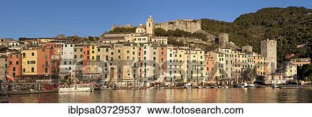 "Harbour and historic town centre on the coast, UNESCO World Cultural Heritage Site, Porto Venere, Cinque Terre, Liguria, Italy, Europe" View Large Photo Image Stock Photo - "Harbour and historic town centre on the coast, UNESCO World Cultural Heritage Site, Porto Venere, Cinque Terre, Liguria, Italy, Europe". Fotosearch