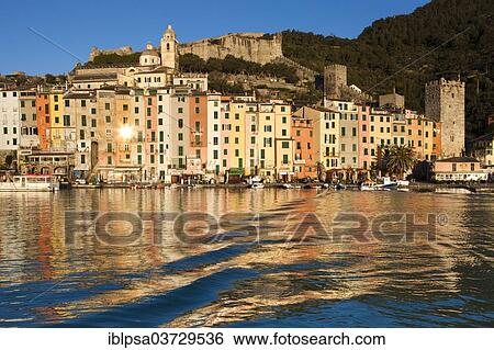 "Harbour and historic town centre on the coast, UNESCO World Cultural Heritage Site, Porto Venere, Cinque Terre, Liguria, Italy, Europe" View Large Photo Image Stock Photograph - "Harbour and historic town centre on the coast, UNESCO World Cultural Heritage Site, Porto Venere, Cinque Terre, Liguria, Italy, Europe". Fotosearch