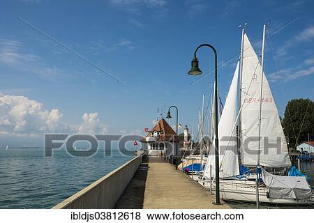 "Harbour and lighthouse, Lake Constance, Lindau, Bavaria, Germany, Europe" View Large Photo Image Stock Photo - "Harbour and lighthouse, Lake Constance, Lindau, Bavaria, Germany, Europe". Fotosearch
