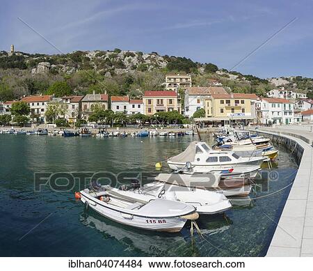 "Harbour and promenade, Baska, Krk, Primorje-Gorski Kotar County, Croatia, Europe" View Large Photo Image Picture - "Harbour and promenade, Baska, Krk, Primorje-Gorski Kotar County, Croatia, Europe". Fotosearch