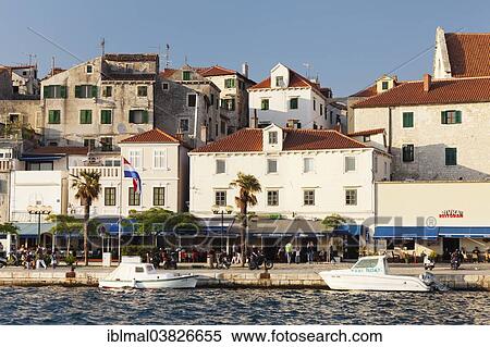 "Harbour and promenade of Sibenik, Dalmatia, Croatia, Europe" View Large Photo Image Stock Photography - "Harbour and promenade of Sibenik, Dalmatia, Croatia, Europe". Fotosearch