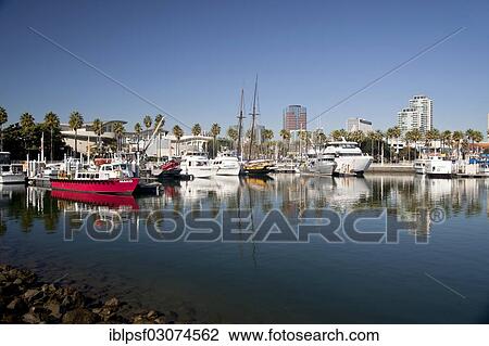 "Harbour and the Shoreline Aquatic Park, Long Beach, Los Angeles County, California, United States, North America" View Large Photo Image Stock Image - "Harbour and the Shoreline Aquatic Park, Long Beach, Los Angeles County, California, United States, North America". Fotosearch