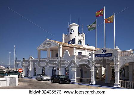 "Harbour building of the Puerto Deportivo Marina, Benalmadena, Malaga province, Costa del Sol, Andalusia, Spain, Europe, PublicGround, Europe" View Large Photo Image Stock Image - "Harbour building of the Puerto Deportivo Marina, Benalmadena, Malaga province, Costa del Sol, Andalusia, Spain, Europe, PublicGround, Europe". Fotosearch