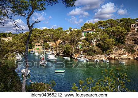 Stock Image - "Harbour, Cala Figuera, Majorca, Balearic Islands, Spain, Europe". Fotosearch