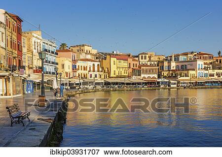 "Harbour, Chania, Crete, Greece, Europe" View Large Photo Image Stock Photo - "Harbour, Chania, Crete, Greece, Europe". Fotosearch