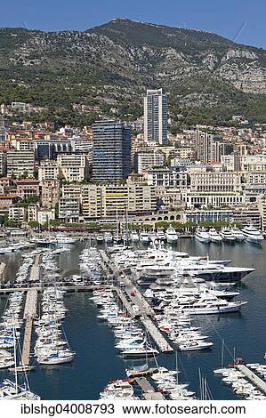 Stock Image - "Harbour, Cote d'Azur, Monaco, Europe". Fotosearch