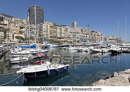 Stock Photo - "Harbour, Cote d'Azur, Monaco, Europe". Fotosearch