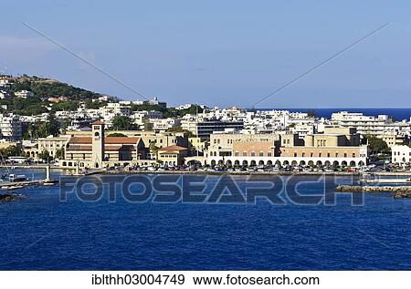 "Harbour entrance of Rhodes, Rhodes, Rhodos Island, Dodecanese, Greece, Europe" View Large Photo Image Stock Photo - "Harbour entrance of Rhodes, Rhodes, Rhodos Island, Dodecanese, Greece, Europe". Fotosearch