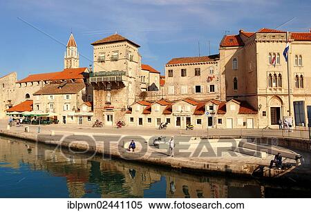 "Harbour front, Trogir, Croatia, Europe" View Large Photo Image Stock Photography - "Harbour front, Trogir, Croatia, Europe". Fotosearch