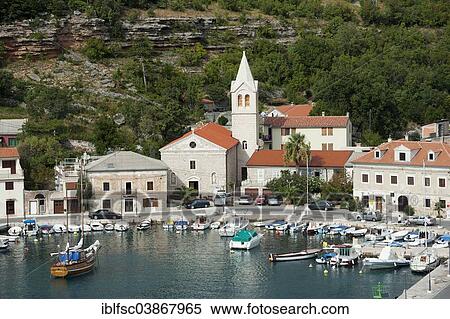 Stock Photography - "Harbour, Jablanac, Dalmatia, Croatia, Europe". Fotosearch