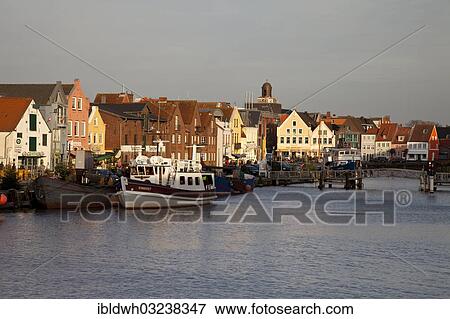 "Harbour of Husum, Husum, North Frisia, Schleswig-Holstein, Germany, Europe" View Large Photo Image Stock Photo - "Harbour of Husum, Husum, North Frisia, Schleswig-Holstein, Germany, Europe". Fotosearch