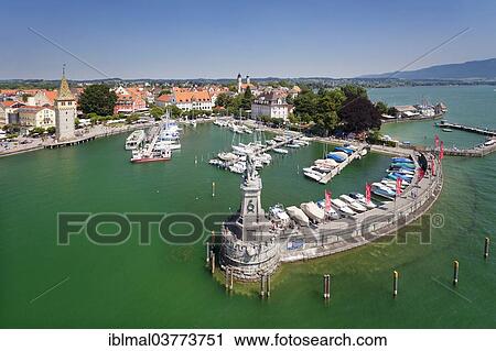 "Harbour of Lindau, Lake Constance, Bavaria, Germany, Europe" View Large Photo Image Stock Image - "Harbour of Lindau, Lake Constance, Bavaria, Germany, Europe". Fotosearch