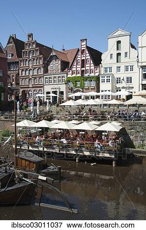 "Harbour of Lueneburg, Am Stintmarkt, Luneburg, Lower Saxony, Germany, Europe" View Large Photo Image Stock Photo - "Harbour of Lueneburg, Am Stintmarkt, Luneburg, Lower Saxony, Germany, Europe". Fotosearch