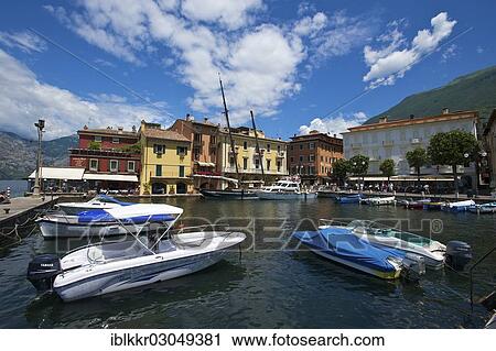 "Harbour of Malcesine on Lake Garda, Malcesine, Gardasee, Italy, Europe" View Large Photo Image Stock Image - "Harbour of Malcesine on Lake Garda, Malcesine, Gardasee, Italy, Europe". Fotosearch