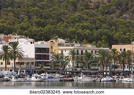 Stock Photography - "Harbour of Port Andratx, Majorca, Balearic Islands, Spain, Europe". Fotosearch