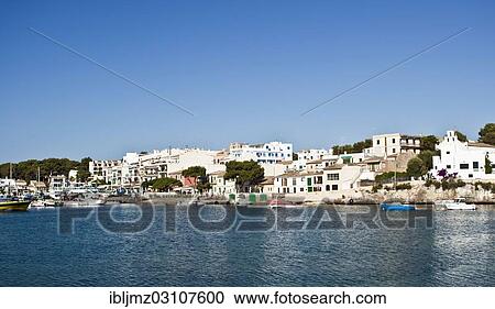 Stock Image - "Harbour, Portopetro, Mallorca, Majorca, Balearic Islands, Spain, Europe". Fotosearch
