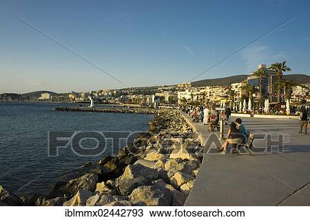 "Harbour promenade, Kusadasi, Aydin Province, Turkey, Asia" View Large Photo Image Stock Image - "Harbour promenade, Kusadasi, Aydin Province, Turkey, Asia". Fotosearch