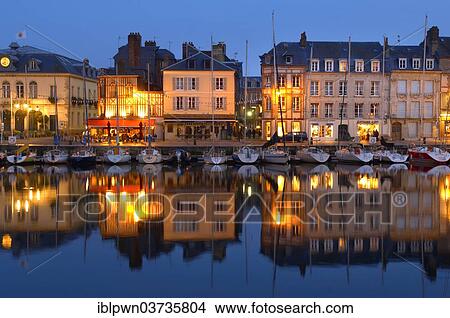 "Harbour scene with yachts and harbour restaurants at night, Honfleur, Normandy, France, Europe" View Large Photo Image Picture - "Harbour scene with yachts and harbour restaurants at night, Honfleur, Normandy, France, Europe". Fotosearch