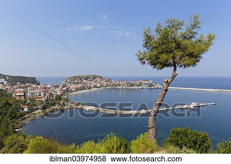 "Harbour town of Amasra, Bartin Province, coast of the Black Sea, Black Sea Region, Turkey, Asia" View Large Photo Image Stock Photo - "Harbour town of Amasra, Bartin Province, coast of the Black Sea, Black Sea Region, Turkey, Asia". Fotosearch