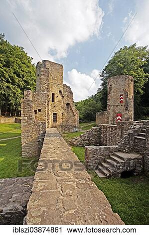 Hardenstein Castle Ruins Witten Ruhr District North Rhine