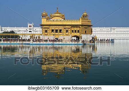 "Hari Mandir, Harmandir Sahib or Golden Temple, in the Amrit Sagar, Sarovar, holy tank, main shrine of the Sikh religion, Amritsar, Punjab, India, Asia" View Large Photo Image Stock Photo - "Hari Mandir, Harmandir Sahib or Golden Temple, in the Amrit Sagar, Sarovar, holy tank, main shrine of the Sikh religion, Amritsar, Punjab, India, Asia". Fotosearch