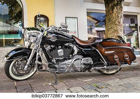 "Harley Davidson Motorrad, Kitzbuhel, Tyrol, Austria, Europe" View Large Photo Image Stock Photo - "Harley Davidson Motorrad, Kitzbuhel, Tyrol, Austria, Europe". Fotosearch