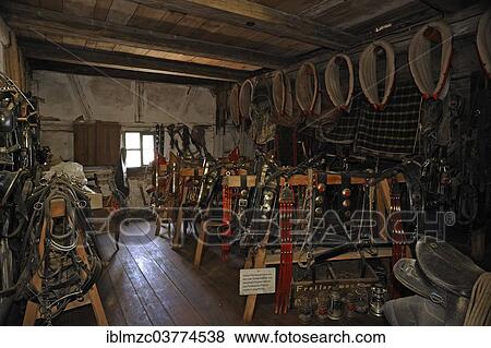 "Harnesses in a farmhouse, Franconian Open Air Museum, Bad Windsheim, Middle Franconia, Bavaria, Germany, Europe" View Large Photo Image Stock Photo - "Harnesses in a farmhouse, Franconian Open Air Museum, Bad Windsheim, Middle Franconia, Bavaria, Germany, Europe". Fotosearch