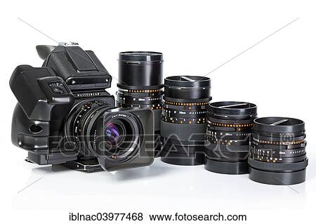 Stock Photo - Hasselblad 503CW with lenses. Fotosearch
