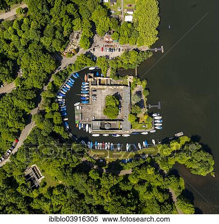 Haus Scheppen Manor House On Lake Baldeney Aerial View