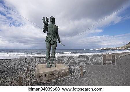 "Hautacuperche monument in La Puntilla, Valle Gran Rey, La Gomera, Canary Islands, Spain, Europe" View Large Photo Image Stock Photo - "Hautacuperche monument in La Puntilla, Valle Gran Rey, La Gomera, Canary Islands, Spain, Europe". Fotosearch