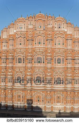 Stock Image - "Hawa Mahal Palace, Jaipur, Rajasthan, India, Asia". Fotosearch