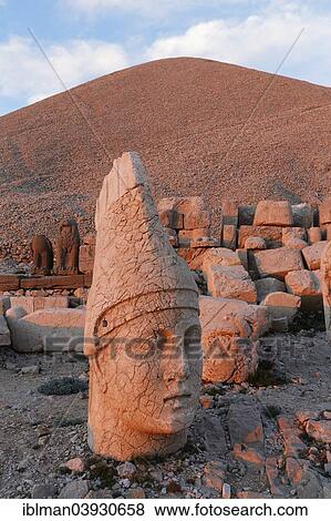 "Head of Antiochus, western terrace, grave of Antiochus, Mount Nemrut, Nemrut Dagi, Adiyaman province, Southeastern Anatolia Region, Anatolia, Turkey, Asia" View Large Photo Image Stock Photo - "Head of Antiochus, western terrace, grave of Antiochus, Mount Nemrut, Nemrut Dagi, Adiyaman province, Southeastern Anatolia Region, Anatolia, Turkey, Asia". Fotosearch