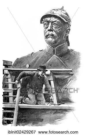 "Head of the Bismarck Monument, Modern Art in Master Woodcuts, yearbook from 1900" View Large Photo Image Stock Photo - "Head of the Bismarck Monument, Modern Art in Master Woodcuts, yearbook from 1900". Fotosearch