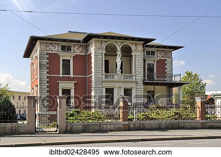 Stock Photography - "Headquarters of Teehaus GmbH, Dresden, Radebeul, Saxony, Germany, Europe". Fotosearch