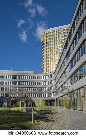 "Headquarters of the ADAC, General German Automobile Club, architects Sauerbruch Hutton, Munich, Upper Bavaria, Bavaria, Germany, Europe" View Large Photo Image Stock Photo - "Headquarters of the ADAC, General German Automobile Club, architects Sauerbruch Hutton, Munich, Upper Bavaria, Bavaria, Germany, Europe". Fotosearch