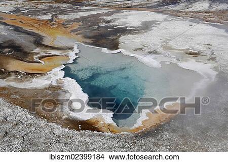 "Heart Spring, Upper Geyser Basin, Yellowstone National Park, Wyoming, USA" View Large Photo Image Picture - "Heart Spring, Upper Geyser Basin, Yellowstone National Park, Wyoming, USA". Fotosearch