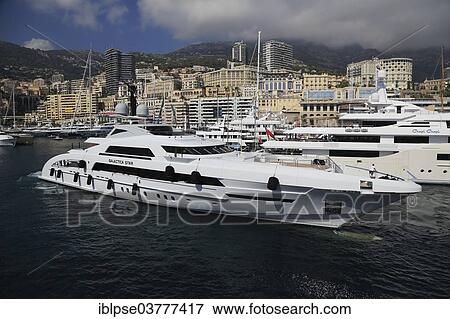 "Heesen motor yacht, Galactica Star, in Port Hercule, Principality of Monaco, Mediterranean Sea" View Large Photo Image Stock Photo - "Heesen motor yacht, Galactica Star, in Port Hercule, Principality of Monaco, Mediterranean Sea". Fotosearch