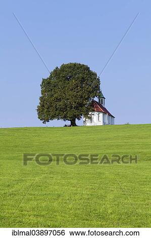 Stock Photograph - "Heilig-Kreuz-Kapelle, or Holy Cross Chapel, Amtzell, Allgau, Swabia, Baden-Wurttemberg, Germany, Europe". Fotosearch