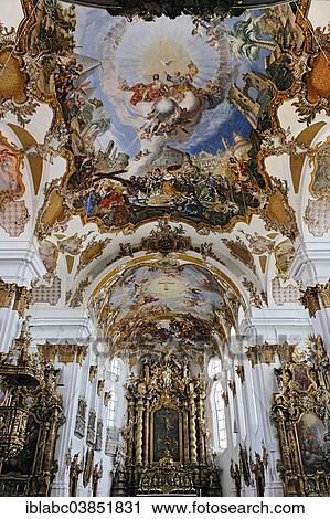 "Heilig-Kreuzkirche, Church of the Holy Cross, built in 1754, ceiling frescoes by Thomas Scheffler, Landsberg am Lech, Upper Bavaria, Bavaria, Germany, Europe" View Large Photo Image Stock Image - "Heilig-Kreuzkirche, Church of the Holy Cross, built in 1754, ceiling frescoes by Thomas Scheffler, Landsberg am Lech, Upper Bavaria, Bavaria, Germany, Europe". Fotosearch