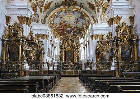 "Heilig-Kreuzkirche, Church of the Holy Cross, built in 1754, ceiling frescoes by Thomas Scheffler, Landsberg am Lech, Upper Bavaria, Bavaria, Germany, Europe" View Large Photo Image Stock Image - "Heilig-Kreuzkirche, Church of the Holy Cross, built in 1754, ceiling frescoes by Thomas Scheffler, Landsberg am Lech, Upper Bavaria, Bavaria, Germany, Europe". Fotosearch