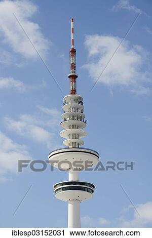 Stock Image - "Heinrich Hertz Tower, St. Pauli, Hamburg, Hamburg, Germany, Europe". Fotosearch