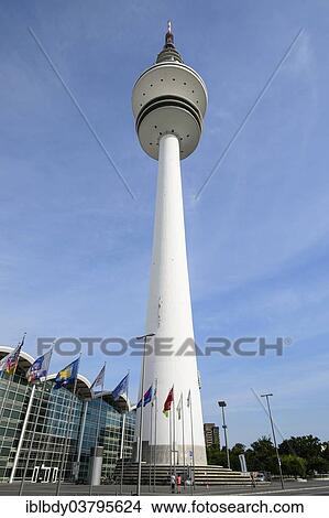 "Heinrich-Hertz-Turm and halls of the Hamburg Messe und Congress exhibition halls, Hamburg, Germany, Europe" View Large Photo Image Picture - "Heinrich-Hertz-Turm and halls of the Hamburg Messe und Congress exhibition halls, Hamburg, Germany, Europe". Fotosearch