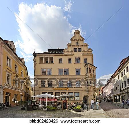 Stock Photograph - "Heinrichsplatz square, Meissen, Saxony, Germany, Europe". Fotosearch